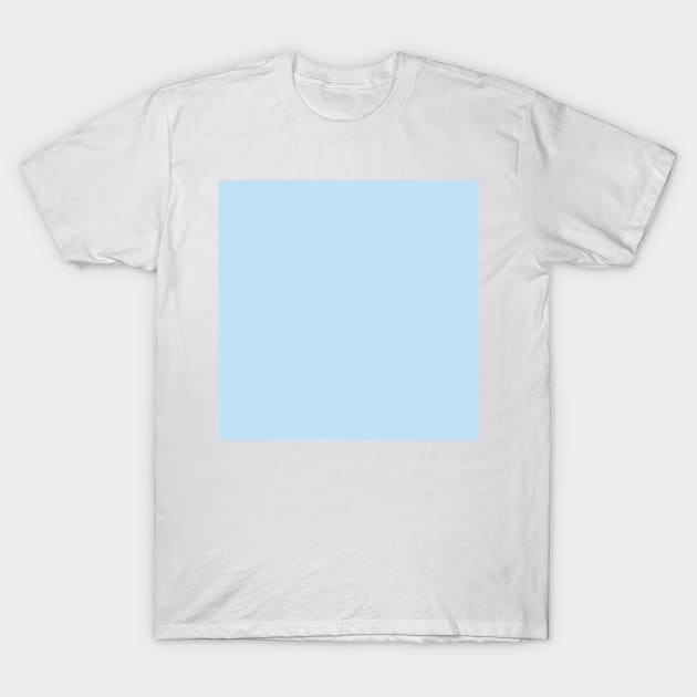 Solid Robin's Egg Light Blue Monochrome Minimal Design T-Shirt by HiddenPuppets